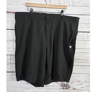 Hurley mens hybrid walkshort size 42 Black quick dry stretch board shorts NWT
